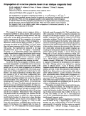 Cover page: Propagation of a narrow plasma beam in an oblique magnetic field