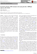 Cover page: Search for massive WH resonances decaying into the ℓνbb¯ final state at s=8TeV