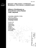 Cover page: Influence of stoichiometry on the electrochromic cerium-titanium oxide compounds