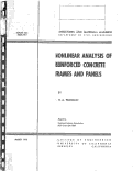 Cover page: Nonlinear Analysis of Reinforced Concrete Frames and Panels