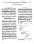 Cover page: Wave Observations in the Storm of 17-18 January 1988