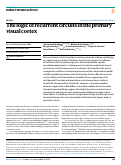 Cover page: The logic of recurrent circuits in the primary visual cortex.