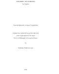 Cover page: Towards Optimality in Secure Computation
