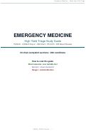 Cover page of <strong>EMERGENCY MEDICINE&nbsp;</strong>High-Yield Triage Study Guide v1.0