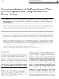 Cover page: Neuroimmune Regulation of GABAergic Neurons Within the Ventral Tegmental Area During Withdrawal from Chronic Morphine