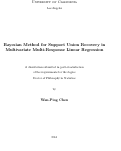 Cover page: Bayesian Method for Support Union Recovery in Multivariate Multi-Response Linear Regression