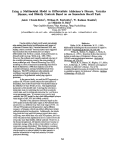 Cover page: Using a Multinomial Model to Differentiate Alzheimer's Disease, Vascular Disease, and Elderly Controls Based on an Immediate Recall Task