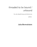 Cover page: threaded to be bound/unbound