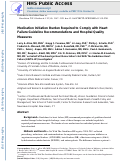 Cover page: Medication Initiation Burden Required to Comply With Heart Failure Guideline Recommendations and Hospital Quality Measures