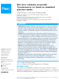 Cover page: Bite force estimates in juvenile Tyrannosaurus rex based on simulated puncture marks