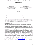 Cover page: Risky Transportation Choices and the Value of a Statistical Life