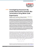 Cover page: Investigating Ammonium By-product Removal for Ureolytic Bio-cementation Using Meter-scale Experiments