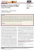 Cover page: Changes over Time in COVID-19 Vaccination Inequalities in Eight Large U.S. Cities