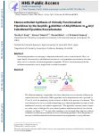 Cover page: Stereocontrolled synthesis of vicinally functionalized piperidines by nucleophilic β-addition of alkyllithiums to α-aryl substituted piperidine enecarbamates