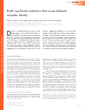 Cover page: Barth syndrome mutations that cause tafazzin complex lability