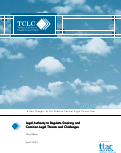 Cover page: Legal Authority to Regulate and Common Legal Threats and Challenges