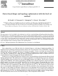 Cover page: Stress-based shape and topology optimization with the level set method