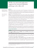 Cover page: APOE ϵ2 is associated with intact cognition but increased Alzheimer pathology in the oldest old