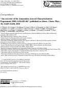 Cover page: Corrigendum to "An overview of the Amazonian Aerosol Characterization Experiment 2008 (AMAZE-08)" published in Atmos. Chem. Phys., 10, 11415–11438, 2010