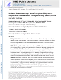 Cover page: Pediatric risk to orthotopic heart transplant (PRO) score: Insights from United Network for Organ Sharing (UNOS) waitlist mortality findings