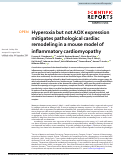 Cover page: Hyperoxia but not AOX expression mitigates pathological cardiac remodeling in a mouse model of inflammatory cardiomyopathy