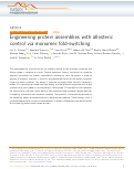 Cover page: Engineering protein assemblies with allosteric control via monomer fold-switching.