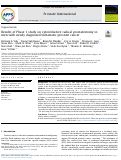 Cover page: Results of Phase 1 study on cytoreductive radical prostatectomy in men with newly diagnosed metastatic prostate cancer