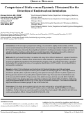 Cover page: Comparison of Static versus Dynamic Ultrasound for the Detection of Endotracheal Intubation