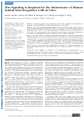 Cover page: Wnt Signaling Is Required for the Maintenance of Human Limbal Stem/Progenitor Cells In Vitro