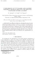 Cover page: Comparison of Cut-based and Matrix Element Method Results for Beyond Standard Model Quarks