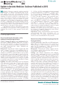 Cover page: Update in Geriatric Medicine: Evidence Published in 2015.