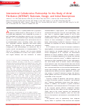 Cover page: International Collaborative Partnership for the Study of Atrial Fibrillation (INTERAF): Rationale, Design, and Initial Descriptives