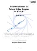 Cover page: Scientific Needs for Future X-ray Sources in the U.S. -- A White Paper