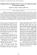 Cover page: Biological characterization of Citrus tristeza virusStrains in Lemon in Tucumán, Argentina
