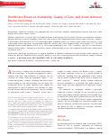 Cover page: Healthcare Resource Availability, Quality of Care, and Acute Ischemic Stroke Outcomes