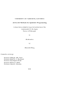 Cover page: Active-set methods for quadratic programming