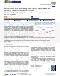 Cover page: Development of a Week-Long Mathematics Intervention for Incoming Chemistry Graduate Students