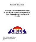 Cover page of Scaling up School Restructuring in Multicultural, Multilingual Contexts: Early Observations from Sunland County
