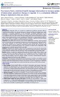 Cover page: Five lessons from a mid-level health manager intervention to increase uptake of tuberculosis prevention therapy in Uganda: ‘it is a completely different thing to implement what you know.’