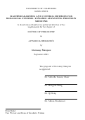Cover page: Machine Learning and Control Methods for Biological Systems: Towards Advancing Precision Medicine