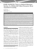 Cover page: JGME-ALiEM Hot Topics in Medical Education: Analysis of a Multimodal Online Discussion About Team-Based Learning