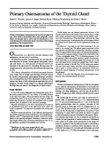 Cover page: Primary osteosarcoma of the thyroid gland.
