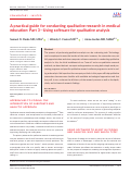 Cover page: A practical guide for conducting qualitative research in medical education: Part 3—Using software for qualitative analysis