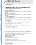 Cover page: Social network targeting to maximise population behaviour change: a cluster randomised controlled trial