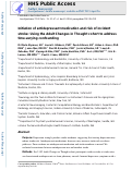 Cover page: Initiation of antidepressant medication and risk of incident stroke: using the Adult Changes in Thought cohort to address time-varying confounding