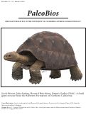 Cover page: A fossil giant tortoise from the Mehrten Formation of Northern California