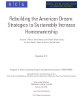 Cover page: Rebuilding the American Dream: Strategies to Sustainably Increase Homeownership
