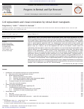 Cover page: Cell replacement and visual restoration by retinal sheet transplants