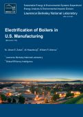 Cover page: Electrification of Boilers in U.S. Manufacturing