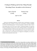 Cover page: Contingent Thinking and the Sure-Thing Principle: Revisiting Classic Anomalies in the Laboratory#